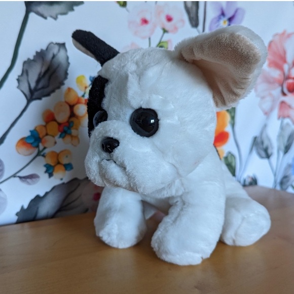 Ty marcel velvety French bulldog 12" Plush dog 100% shell stuffed animal white - Picture 2 of 10